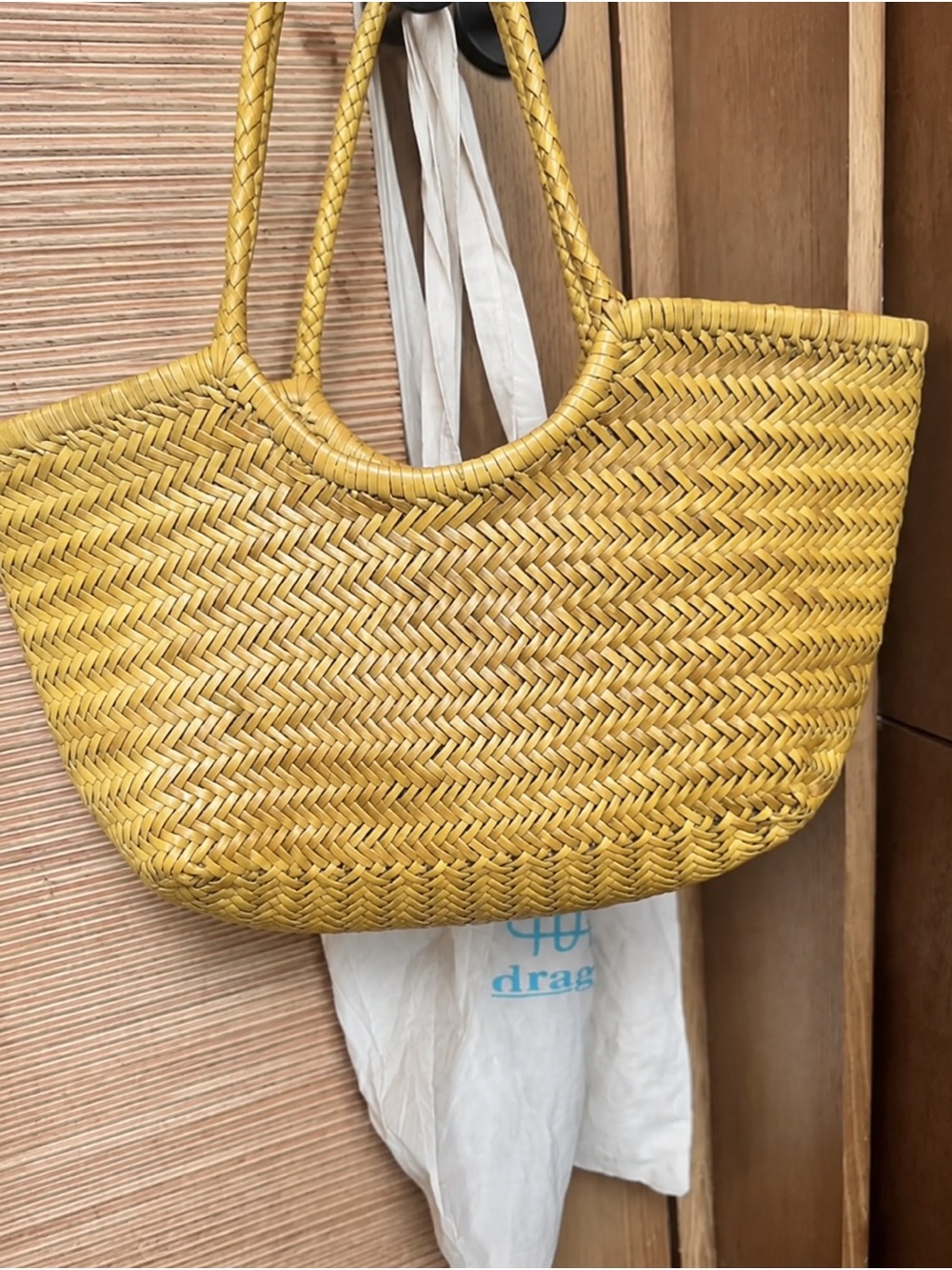 Dragon Diffusion Yellow Woven Laptop Tote